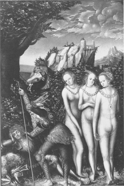 Кранах, «Суд Париса», ок. 1516-18, 

(Seattle Art Museum)