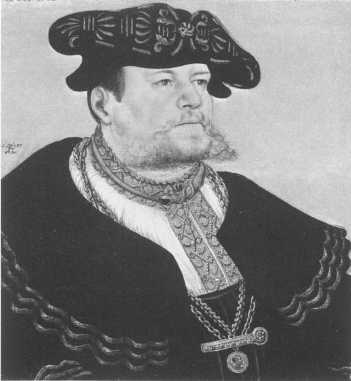 14. Кранах, «Канцлер доктор Грегор 

Брюк», работа датирована 1533 годом (Nürnberg, Germanisches Nationalmuseum)