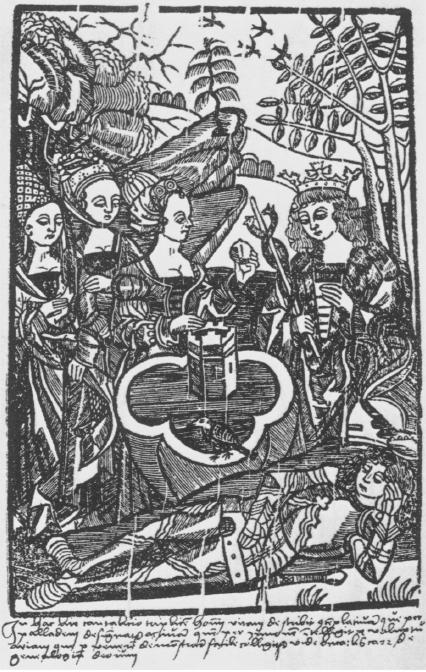 Иоганн Хох (?), «Суд Париса», 

Виттенберг, 1503 (Leiden, Universiteitsbibliotheek)
